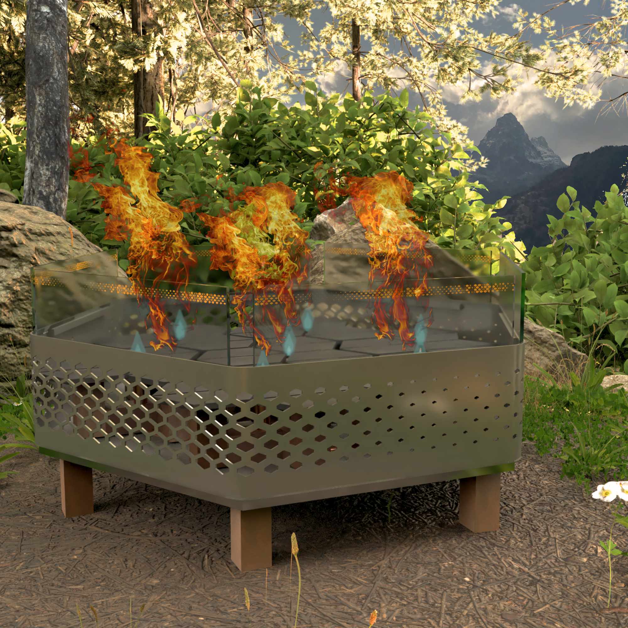 Custom Firepit Rendering