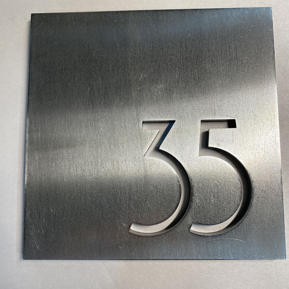 Steel address plates